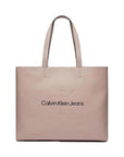 Calvin Klein Jeans Logo Vegan Leather Tote Bag