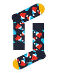 Happy Socks Unisex Festive Christmas Cotton-Rich Midi Quarter Socks