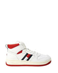 Tommy Hilfiger Jeans Classic Logo High Top Vegan Leather Lace-Up Sneakers