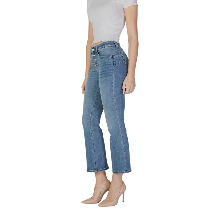 Liu Jo Light Wash Boot Cut Cropped Jeans