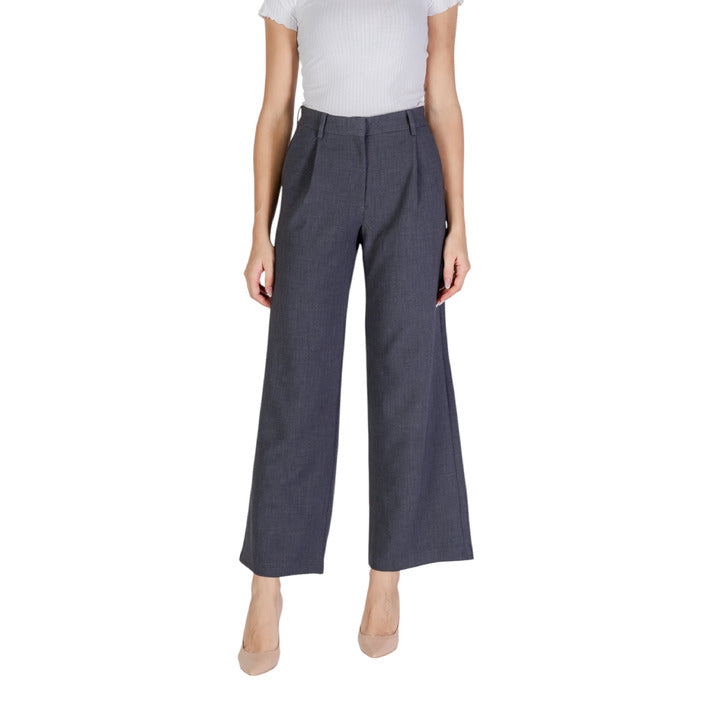 JDY Minimalist Grey Wide Leg Suit Pants