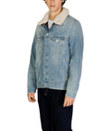 Tommy Hilfiger Minimalist Faux Fur Lined Cotton Denim Jacket