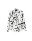 Desigual Abstract Line Art Shirt 100% Cotton