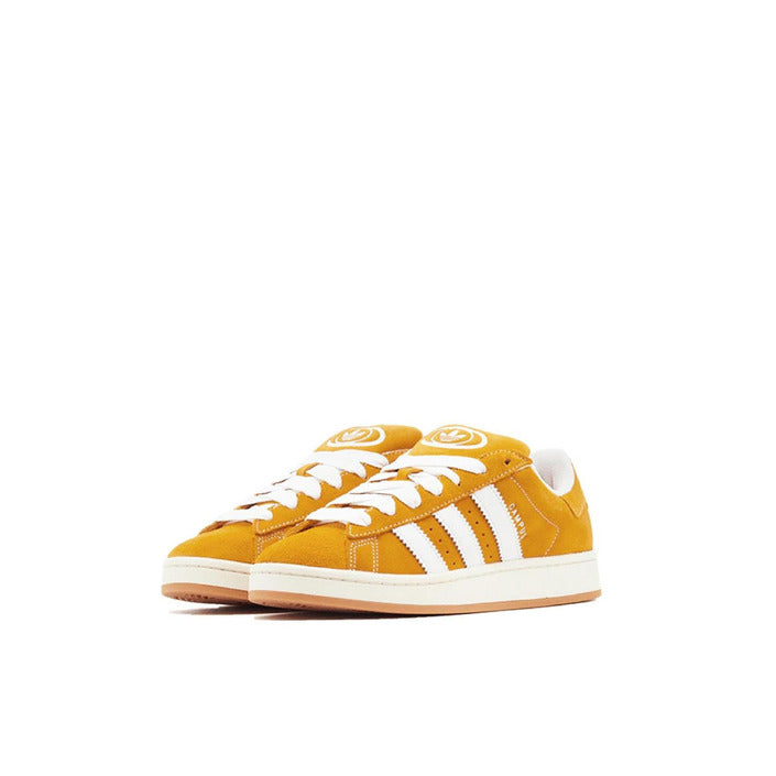 Adidas Logo 3-Stripe Genuine Suede Leather Low Top Lace-Up Sneakers - Campus