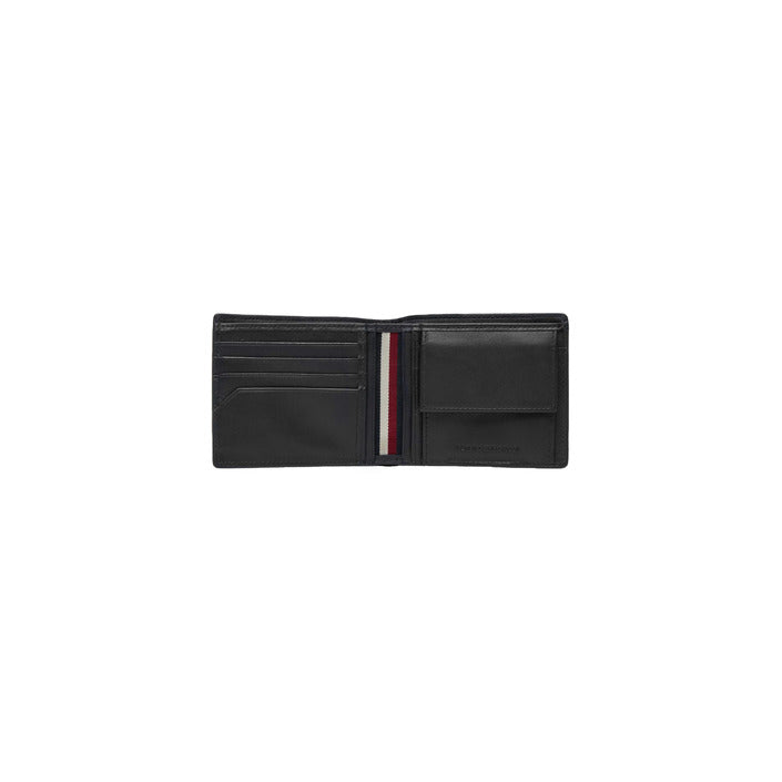 Tommy Hilfiger Logo Genuine Leather Black Wallet