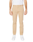 Tommy Hilfiger Jeans Logo Cotton-Rich Slim Fit Chinos - beige