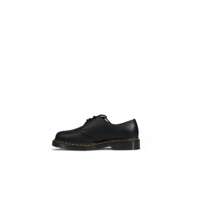 Dr. Martens Minimalist  Genuine Leather Black Lace-Up Shoes