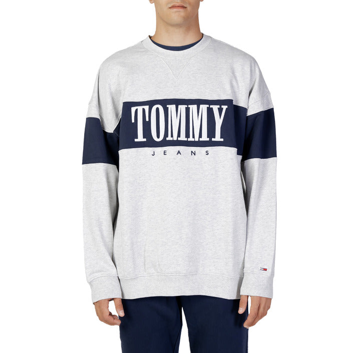 Tommy Hilfiger Jeans Logo Pure Cotton Sweatshirt - grey