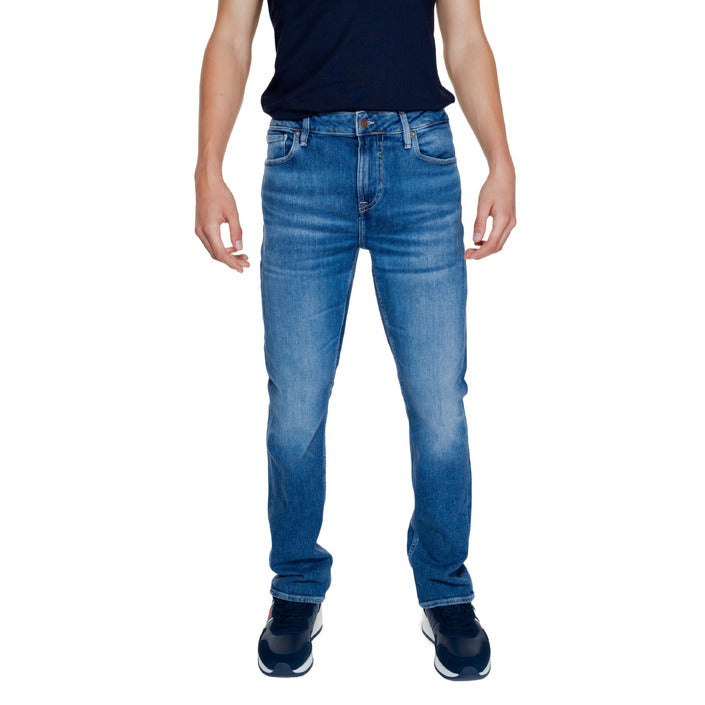 Guess Logo Medium Wash Slim Fit Jeans