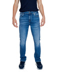 Guess Logo Medium Wash Slim Fit Jeans