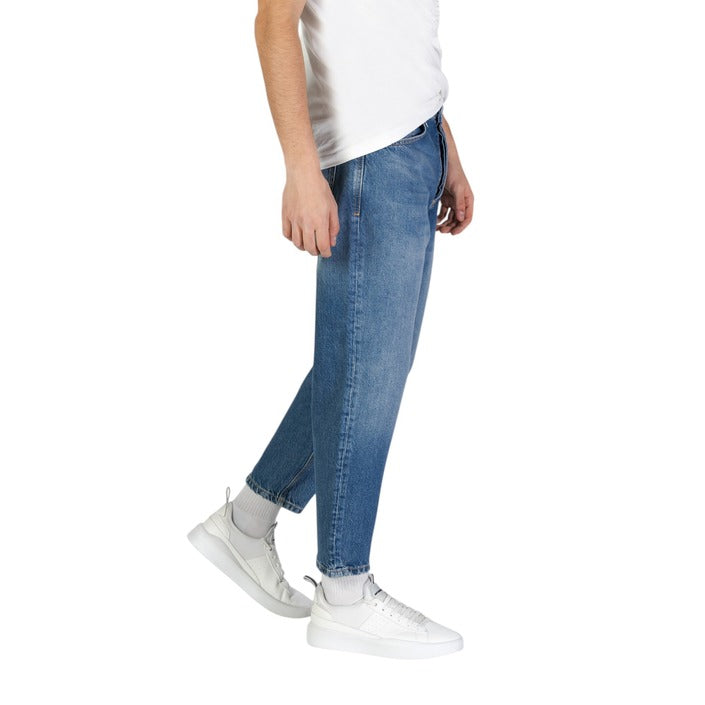 Antony Morato Medium Wash Tapered Crop Jeans