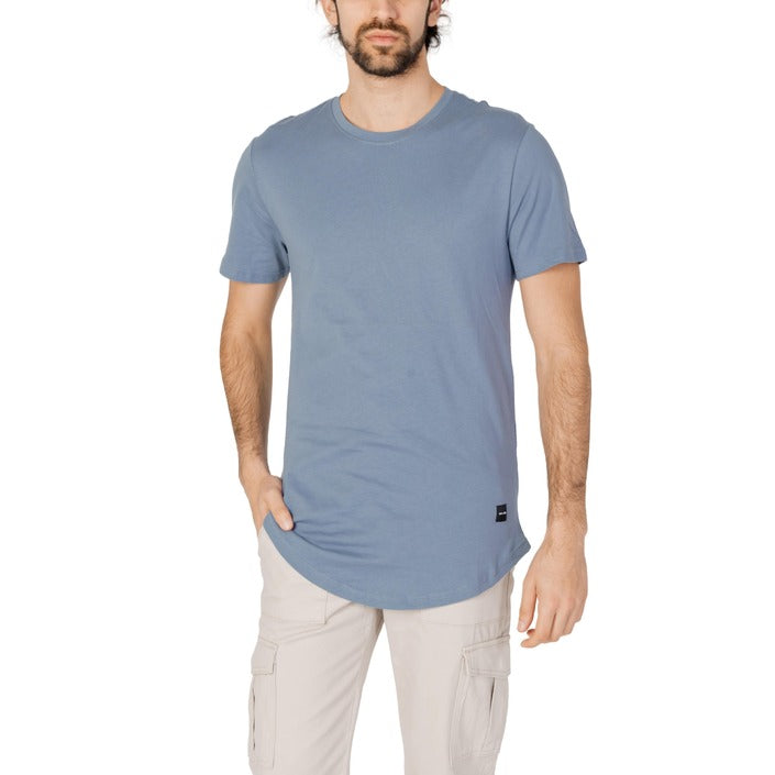 Only &amp; Sons Logo 100% Cotton T-Shirt - light blue