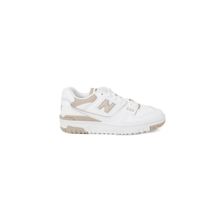 New Balance Logo Low Top Lace Up Sneakers - beige 