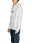 Tommy Hilfiger Jeans Logo White Cotton-Blend Hooded Pullover