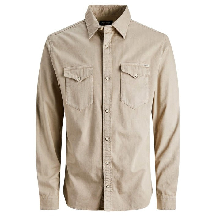 Jack & Jones Collar Button-Down Shirt - beige 