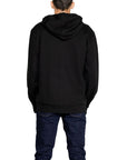 Emporio Armani Minimalist Hooded Jacket Cotton-Blend - black