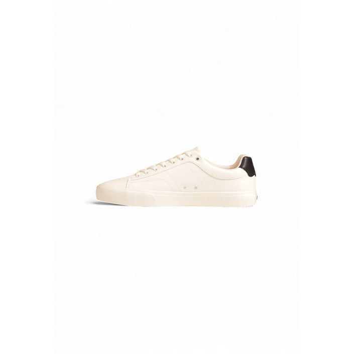 Boss Logo Genuine Leather Low Top Lace-Up Sneakers