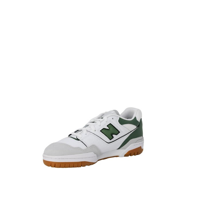 New Balance Logo Leather Low Top Lace-Up Sneakers - green