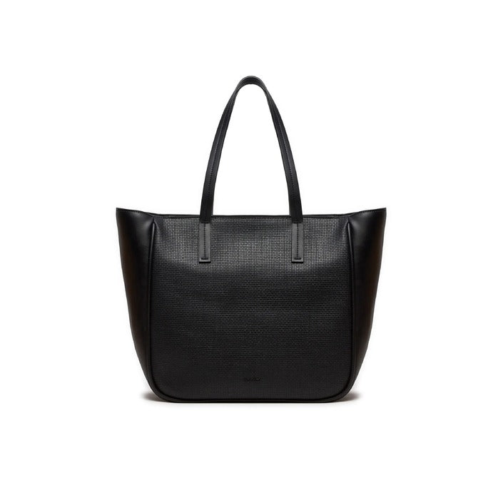 Calvin Klein Minimalist Black Vegan Leather Tote Bag