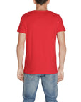 Tommy Hilfiger Logo Cotton-Rich Crewneck T-Shirt - red