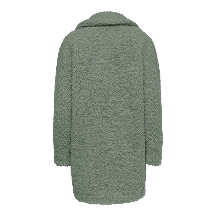 Only Minimalist Khaki Green Fleece Coat
