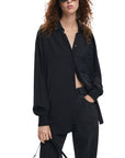 Desigual All Black Longline Shirt