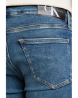 Calvin Klein Jeans Logo Organic Cotton-Blend Medium Wash Skinny Jeans