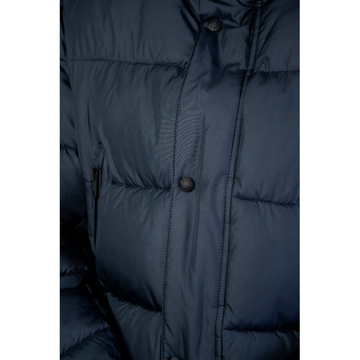 Boss Minimalist Hooded Puffer Jacket - Navy/Blue
