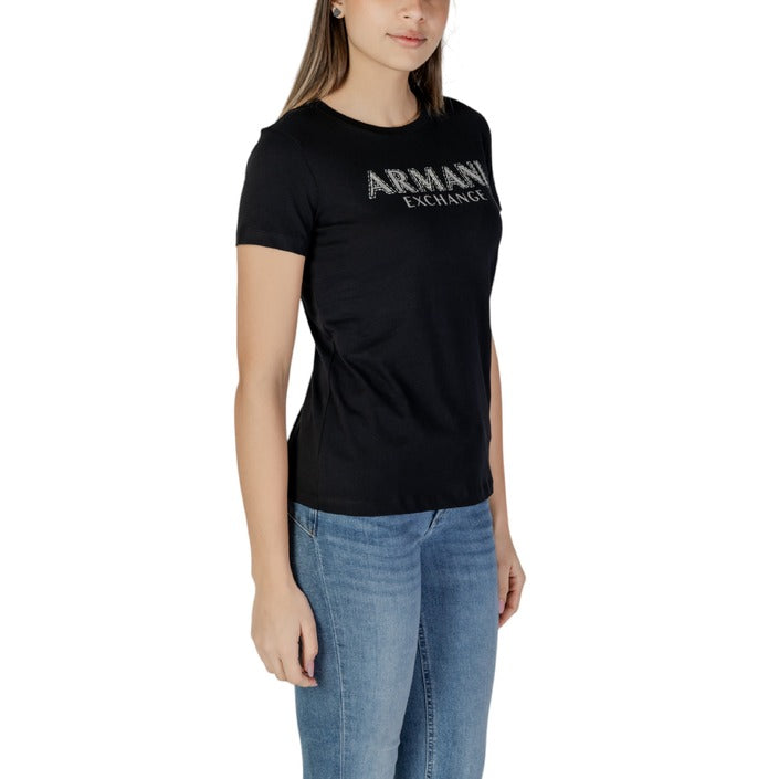 Armani Exchange Logo Fitted Crewneck T-Shirt 100% Cotton