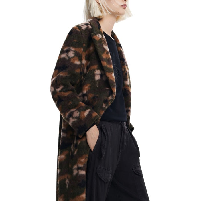 Desigual Wool-Blend Oversized Coat