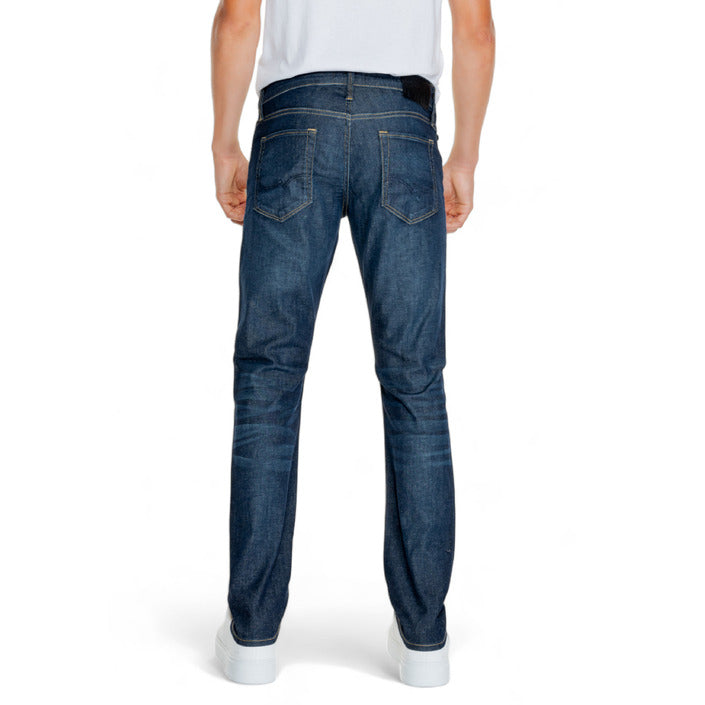 Jack & Jones Logo Straight Leg Fit Dark Wash Jeans