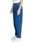 Replay Logo Indigo Blue Baggy Jeans