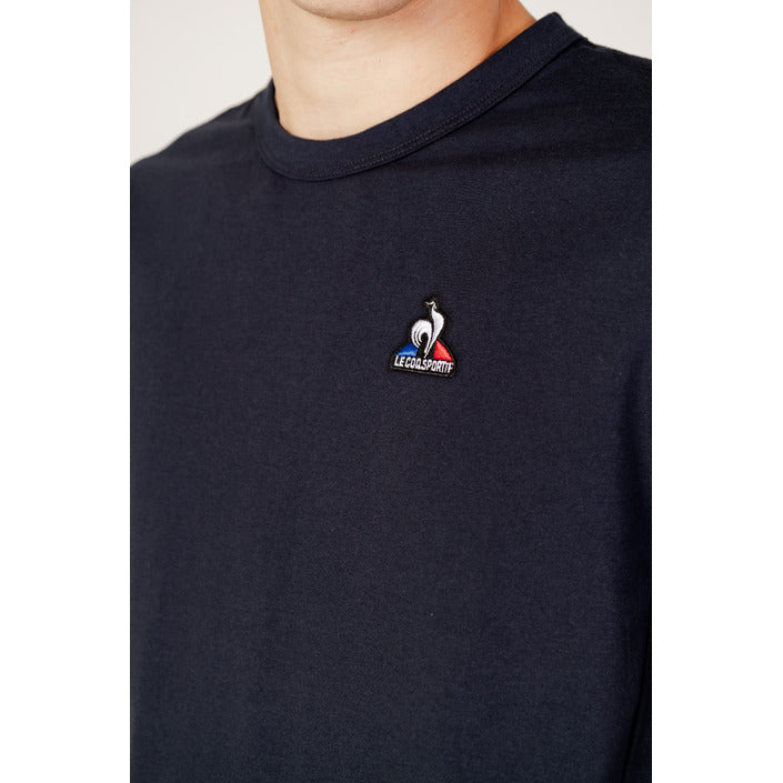 Le Coq Sportif Logo Athleisure Pure Cotton T-Shirt - Blue