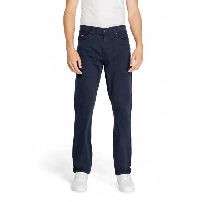 Gas Minimalist Blue Color Chinos Straight Leg Fit