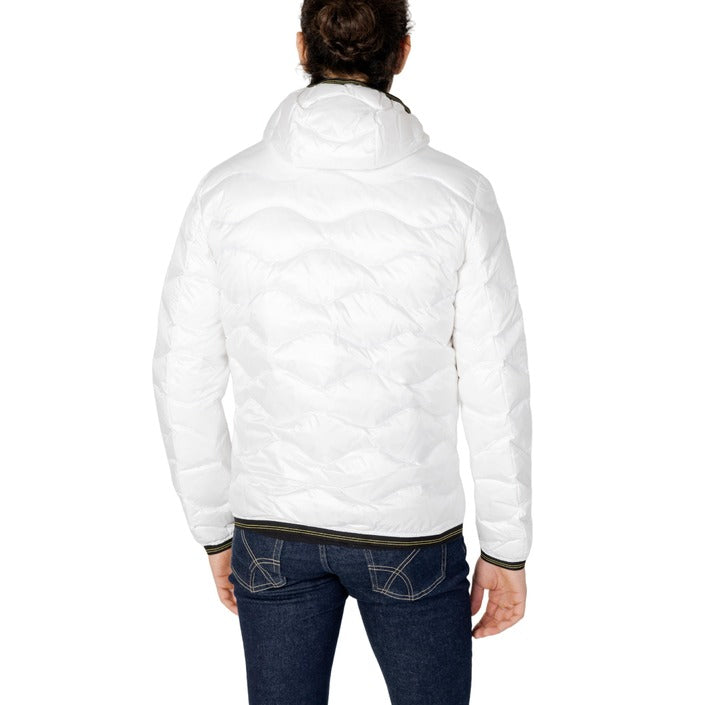 Blauer Logo Hooded Puffer Jacket - White