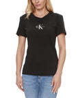 Calvin Klein Jeans Logo Pure Cotton T-Shirt - Black