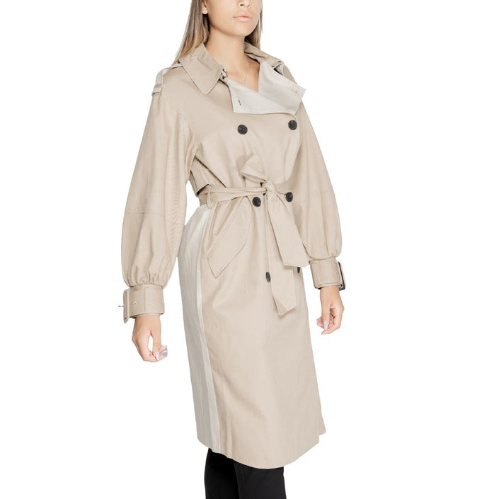 Desigual Cotton Trench Coat Double-Breasted