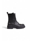 Furla Minimalist Leather Tactical Lace-Up Ankle Boots