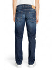 Replay Logo Dark Wash Straight Leg Fit Jeans