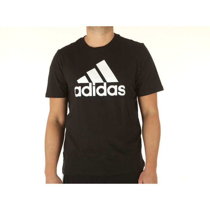 Adidas Logo 100% Cotton Athleisure T-Shirt - black