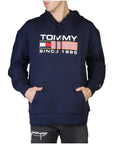 Tommy Hilfiger Jeans Logo Pure Cotton Athleisure Hooded Pullover