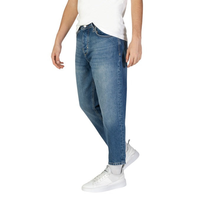 Antony Morato Medium Wash Tapered Crop Jeans