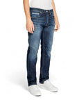 Replay Logo Dark Wash Straight Leg Fit Jeans