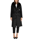 Guess Minimalist Faux Fur Lined Longline Coat