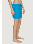 Nike Logo Quick Dry Athleisure Swim Shorts - light blue 