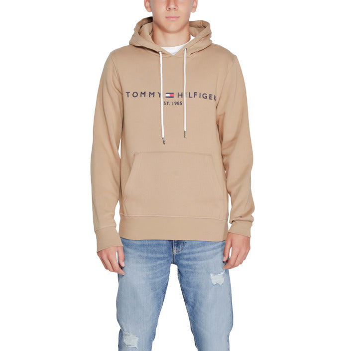 Tommy Hilfiger Logo Hooded Pullover Cotton-Blend