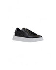 Furla Logo Leather Low-Top Chunky Sole Sneakers - Black