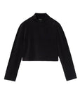 Desigual Minimalist Cotton-Blend Turtleneck Long Sleeve Top