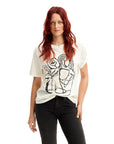 Desigual Abstract Graphic Pure Cotton T-Shirt