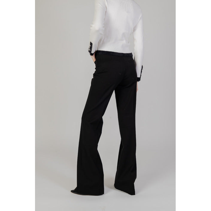 Morgan De Toi Flared Fit Black Suit Pants